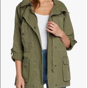 NEW with tags, green army style jacket.Super cute with jeans or summer whites.